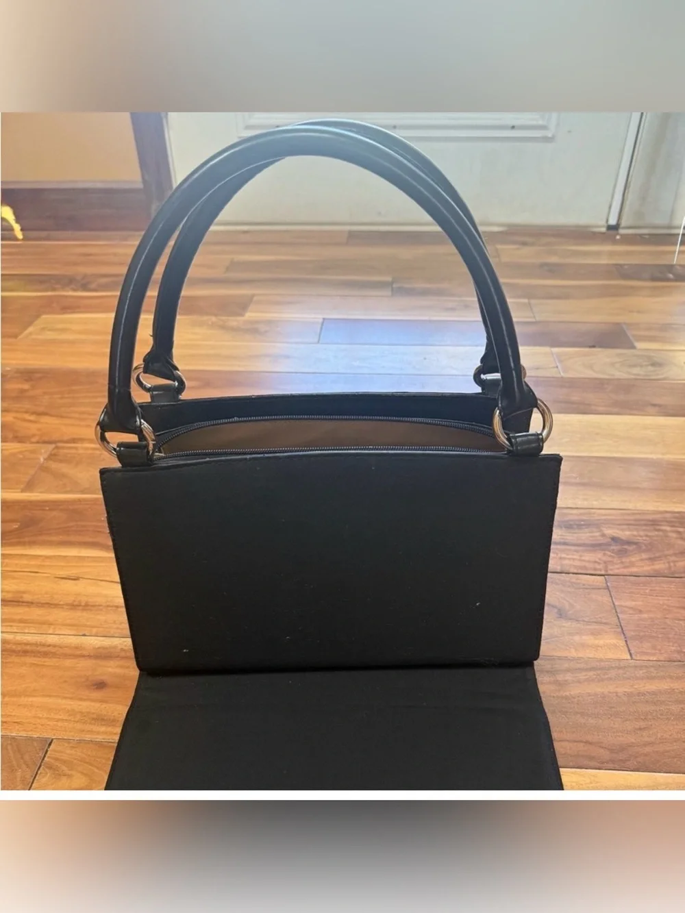 Miche Black Croc-Embossed Top-Handle Satchel